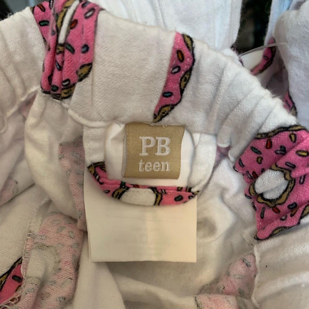 Pottery Barn Teen Simpsons Donut Pajamas Flannel M - Picture 4 of 5